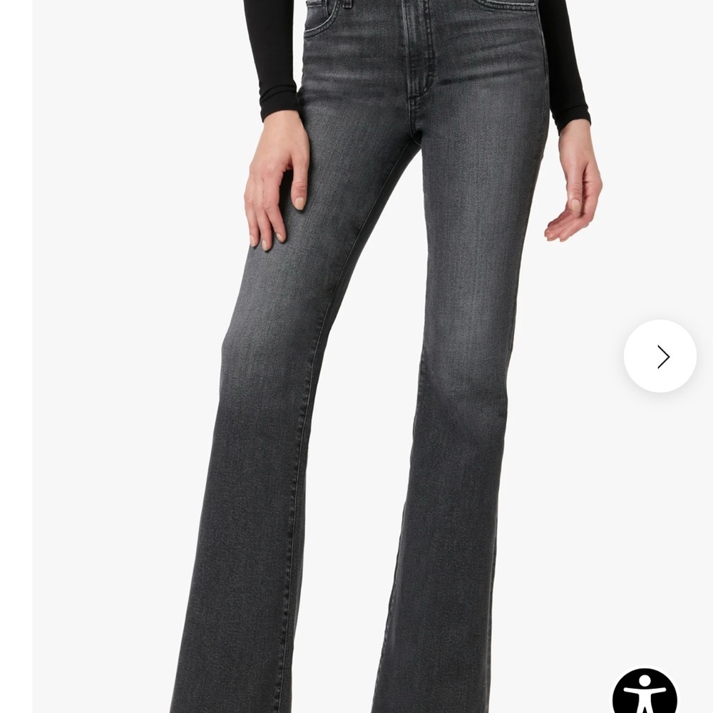 Joes Jeans Women's High Rise Black Flared the Molly self love size 24 brand new